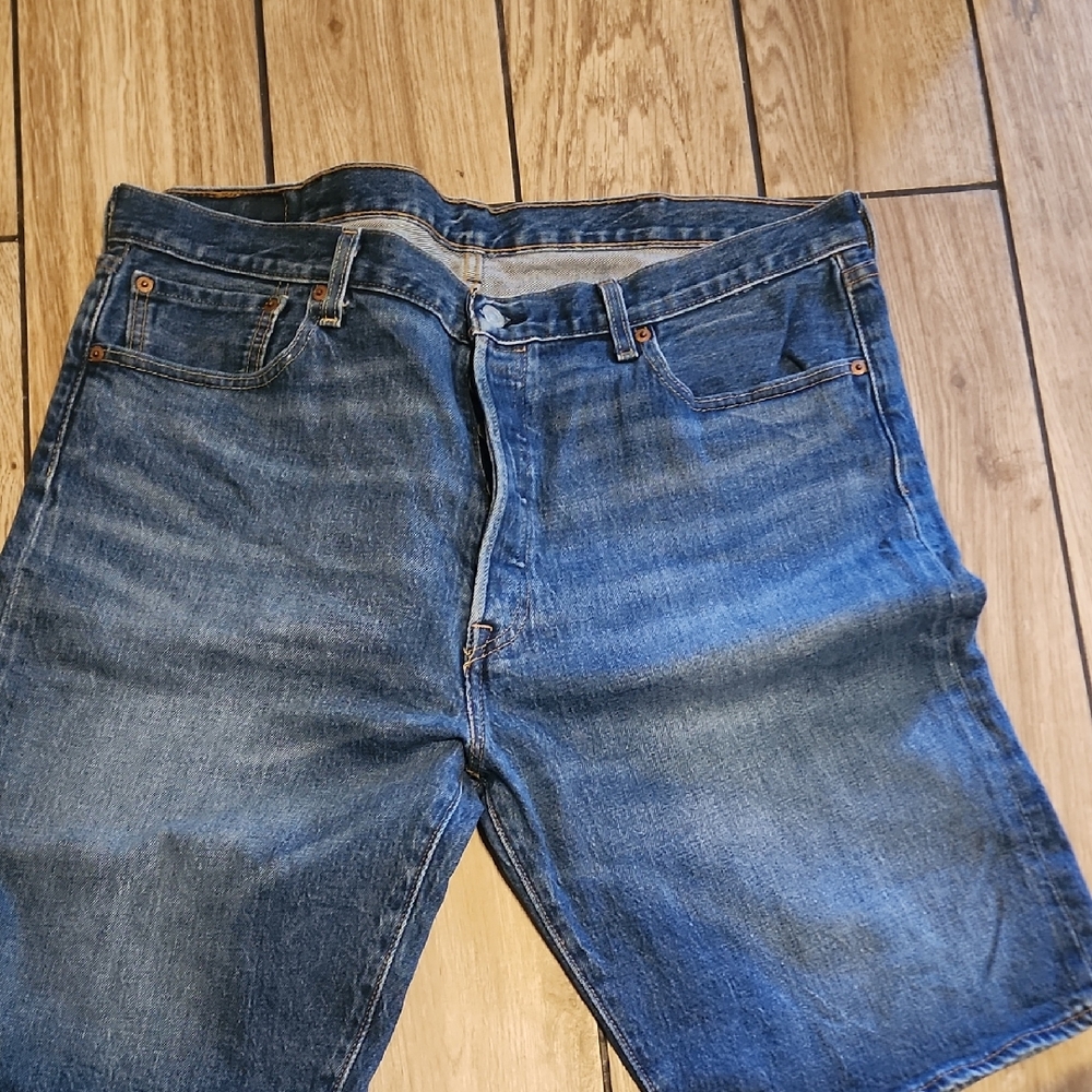 Levi's Blue Jean Shorts Distressed Vintage Style